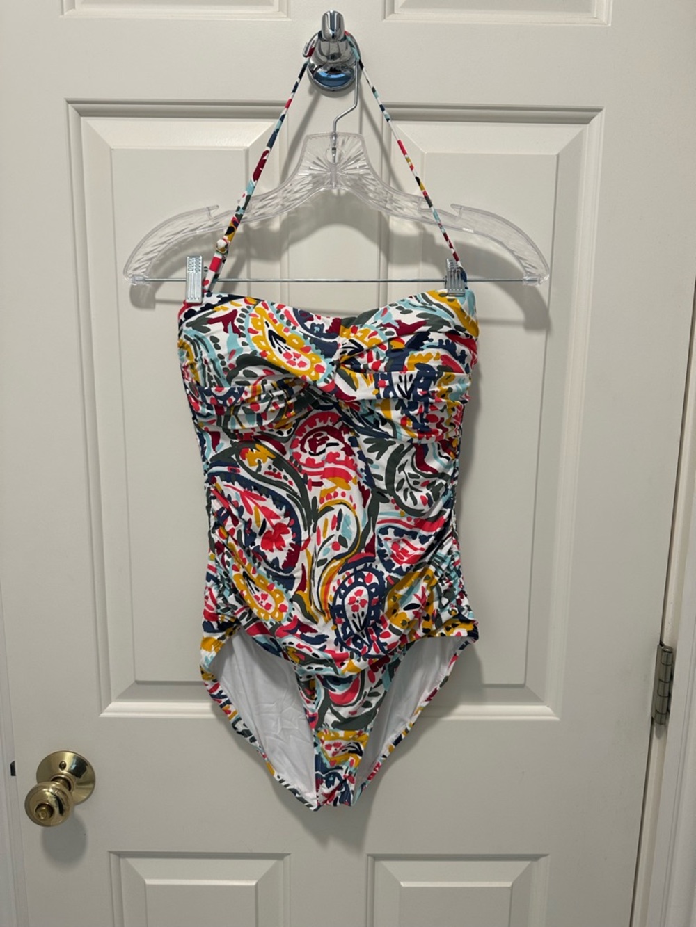 NWOT Anne Cole Multicolor Paisley One-Piece Swimsuit